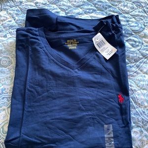 Polo Blue V neck t shirt